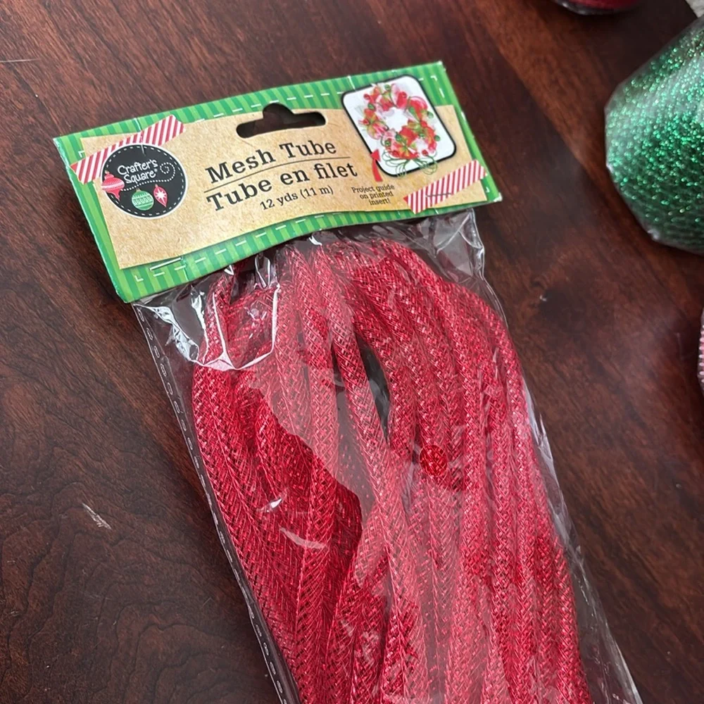 Christmas/Holiday wreath making supplies/mesh